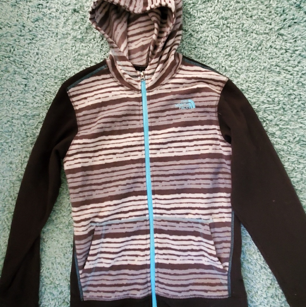 The North Face zip up fleece hoodie